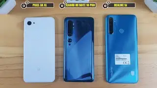 Realme 5i vs Xiaomi Mi Note 10 pro vs Pixel 3A XL Comparison