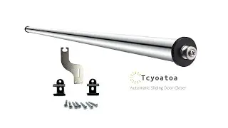 Sliding patio door closer, automatic sliding door closer with hold open