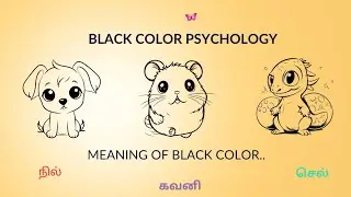 meaning of black color | #colors கருப்பு நிறம் | black colour 