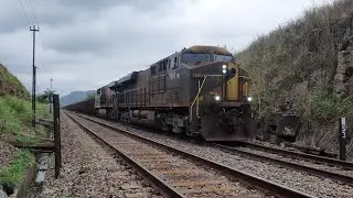 MRS - Dupla de ES44ACi trem de Minério carregado passando em Seropédica - RJ.