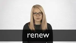 How to pronounce RENEW in British English