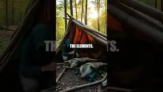 🔥 Advanced Wilderness Shelter Building: Mastering Survival with Natural Materials #nature #camping