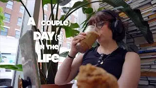 reading and drinking decaf coffee: a summer vlog
