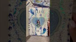 ASMR | Blue Journal Scrapbook 💙🦋 #blue #journal #asmr #scrapbook #fyp #summeronshorts