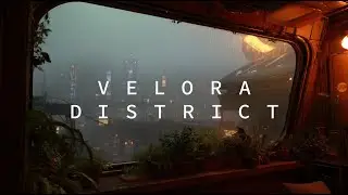 Velora District | Futuristic Cybercity Rain Ambience for Deep Work