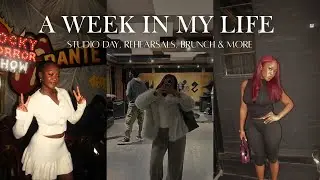 A WEEK IN MY LIFE | studio day + rehearsals + performance & more