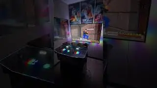 Time Crisis 2 Player Custom Arcade Fight Stick With Light Guns & Trackball