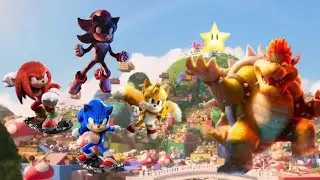 Sonic Tails Knuckles & Shadow Vs. Bowser