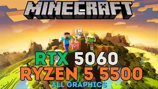 RTX 5060 Minecraft - Every Graphics Mode