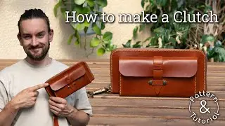 How to make a Zipper Clutch Bag - Leather Pattern Tutorial