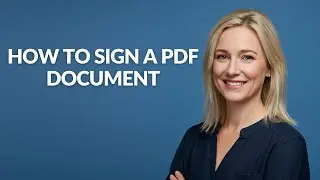 How to Sign a Pdf Document - Julia'sTutorials
