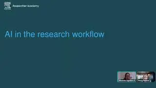 Scopus AI use in the research workflow by  Elsevier Researcher Academy.