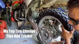 Installing New Tires On My Honda XR 650! (My Top Tips And Tricks For Changing Motorcycle Tires!)