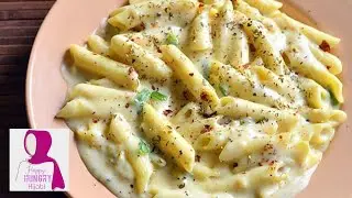Creamy Cheesy White Sauce Pasta | Use Up Those Leftover Vegetables Now