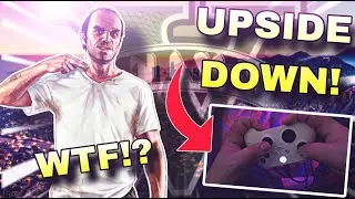 #1 UPSIDE DOWN CONTROLLER PLAYER PLAYS GTA 5! 🤯👀 #GTA5