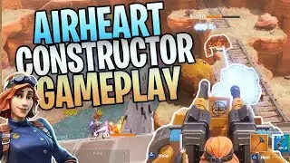 FORTNITE - New Airheart Constructor Save The World Gameplay (New R.O.S.I.E. Turret Ability!)