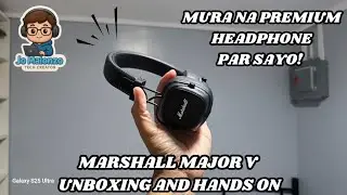 MARSHALL MAJOR 5 WIRELESS HEADSET UNBOXING AND HANDS ON! SUPER HIGH QUALITY HEADSET MURA LANG!