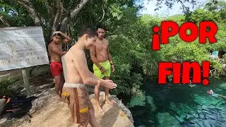 Gustavo por fin se lanza al cenote, y mira la forma en la que lo hizo. Bessy dice que anda soltera