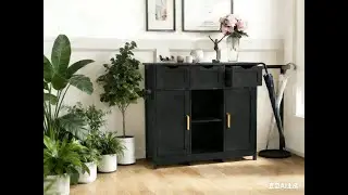 Sideboard Storage Cabinet Buffet Cabinet Dining Cabinet Office Credenza #2026 #funiture #homedecor