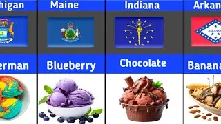 Most Famous Ic Cream Flavors Every state in America | Data Rivals