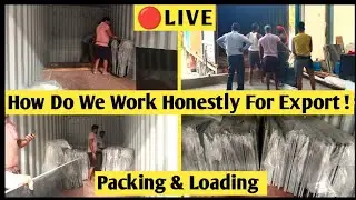 Export Quality Granite Loading and Packing Work | #exportgranite #packing #loading 