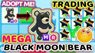 TRADING MEGA NEON BLACK MOON BEAR in Adopt Me!