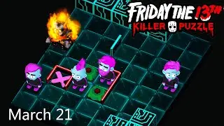 Friday the 13th: Killer Puzzle - Daily Death March 21 Walkthough (iOS, Android)