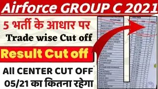 Airforce Group C 2021 ❤️5 Vacancy Base Result Cut off Updated All Center & All Trade Exam &Final 🙏🔥