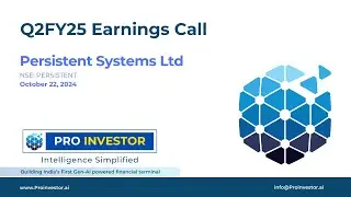 Persistent Systems Ltd. Q2FY25 #concall #persistent  #persistentsystem