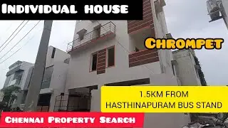 Individual House For Sale In Chrompet 1.5 KM From Hasthinapuram Bus stand @chennaipropertysearch