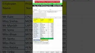 Excel Interview question ||Advance Excel🔥||#shorts #excel #exceltips #computer