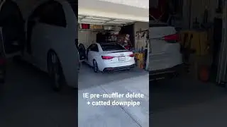 B9 S4 with IE downpipe and midpipe
