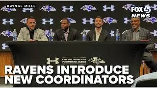 Ravens introduce team's new coordinators at press conference