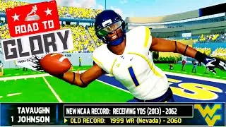 I Broke The NCAA Record For Receiving Yards!