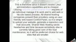 Reason behind taking shared hosting