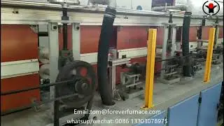Deformed bar induction heat treatment furnace #deformedbar #steelbar #heattreatment