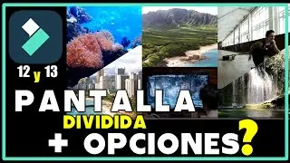 COMO poner pantalla DIVIDIDA en FILMORA todas sus OPCIONES