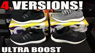 Comparing 4 Versions of adidas Ultra Boost (V1 vs V2, Uncaged, ST) 2015 2016