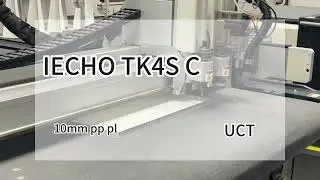 IECHO TK4S 10mm pp plate sheet cutting