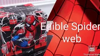 How to make spider Web on cakes|   (Using fondant)