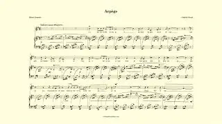 Arp&egrave;ge - Faur&eacute; - accompaniment in E minor