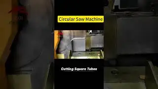 High-Speed Circular Saw Machine | Cutting Square Steel Tubes | Precision CNC Metal Cutting