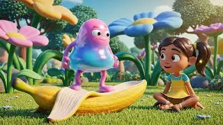 Fall Guys Jelly Runner Slides Across a Giant Obstacle | Kids Songs & Nursery Rhymes