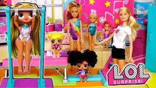 Barbie LOL OMG Family Gymnastics Morning Routines & Competitions