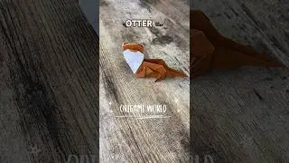 CUTE OTTER ORIGAMI CRAFT ANIMALS TUTORIAL | DIY SEA OTTERS PAPER FOLDING INSTRUCTIONS ORIGAMI WORLD
