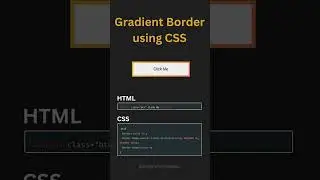 Create Gradient Border using CSS  #cssshorts