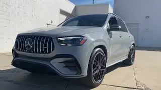Заводим и проверяем GLE 53 AMG Mercedes 2025 года, включая наклейку на окно