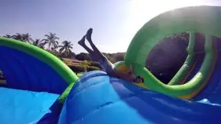 Drop Kick Water Slide at El Rollo Water Park in Mexico