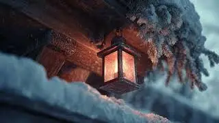 Enchanting Snowy Lantern ❄️ Medieval Music for Peaceful Focus (1 Hour)