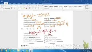 Alg2 Review 3.1-2 #20-21